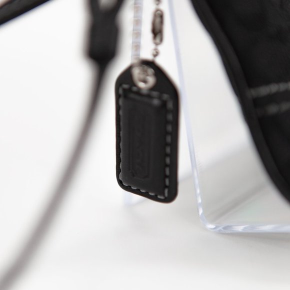 COACH Black C Monogram Wristlet - Picture 7 of 10